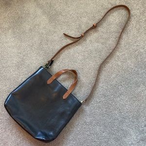 Madewell - Zip Top Transport Cross Body - True Black Brown - EUC